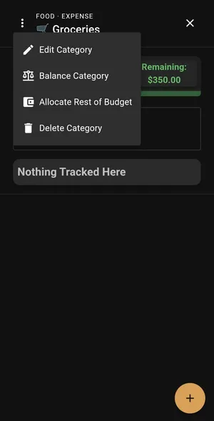 Category edit helpers including move and delete options
